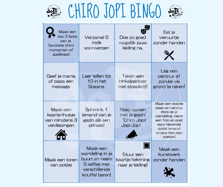 Mew Mew Typisch Verlaten Chiro-bingo | Spelen